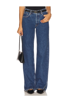 ANINE BING Roy Wide Leg in Blue. Size 25. Also in 26, 30.