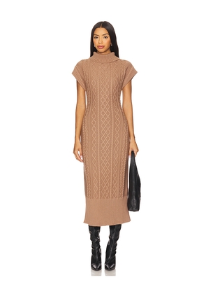 Cleobella Shana Midi Dress in Tan. Size M. Also in L, XL, XS.