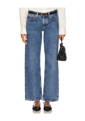 AGOLDE Low Rise Loose Jeans in Blue. Size 24. Also in 25, 26, 27, 28, 29, 34.
