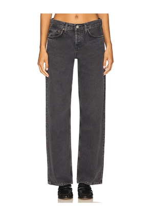 AGOLDE Low Rise Loose Jeans in Black. Size 25. Also in 26, 27, 28, 29, 31, 33, 34.