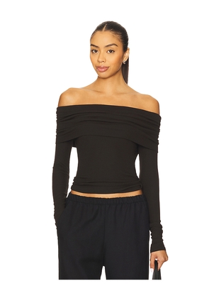 Enza Costa Off Shoulder Top in Chocolate. Size M. Also in XS.