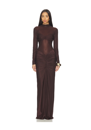 DELFI Jadienne Dres in Chocolate. Size L. Also in M, S, XS.