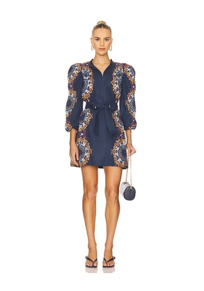 Cleobella Ivana Mini Dress in Blue. Size M. Also in XL, XS.