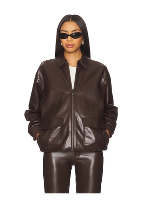 ANINE BING Kelanie Jacket in Brown. Size M. Also in S, XS.