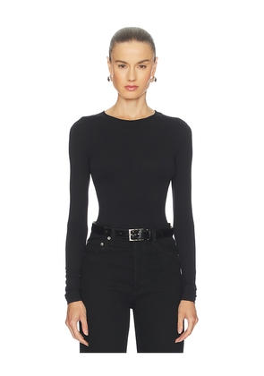 AGOLDE Aura Long Sleeve Bodysuit in Black. Size XL. Also in XS.