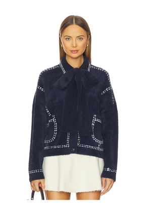 Essentiel Antwerp Ihoops Cardigan in Navy. Size L. Also in M.