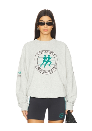 adidas Originals x Sporty & Rich Sweater in Grey. Size S. Also in XS.