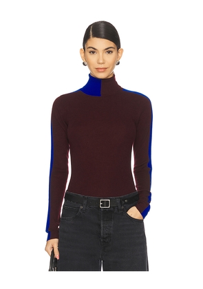 Essentiel Antwerp Iffort Sweater in Burgundy. Size M. Also in S, XS.