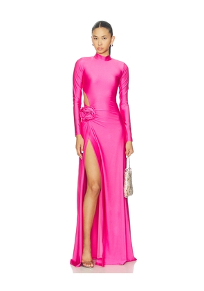 DELFI Sabine Dress in Fuchsia. Size L. Also in M, S, XL, XS.