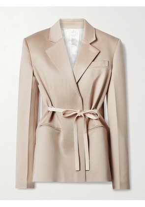PETER DO - Belted Wool Blazer - Neutrals - FR 34,FR 36,FR 38,FR 40