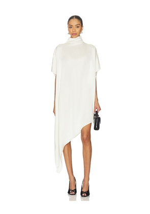 EAVES Noss Asym Mini Dress in Ivory. Size L. Also in M, S, XL, XS, XXS.