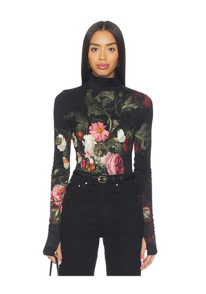 Alice + Olivia Delaina Top in Black. Size S. Also in XS.