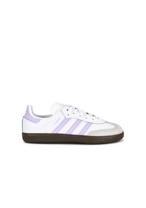 adidas Originals Kids Samba Og Sneaker in White. Size 11. Also in 12, 13.
