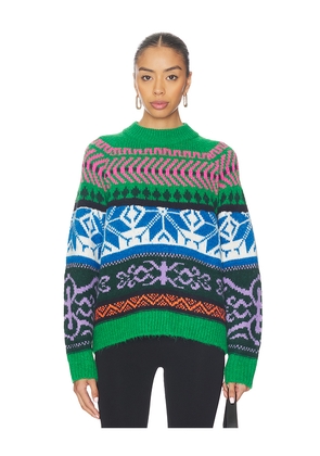 Essentiel Antwerp Irelando Sweater in Green. Size M. Also in S, XS.
