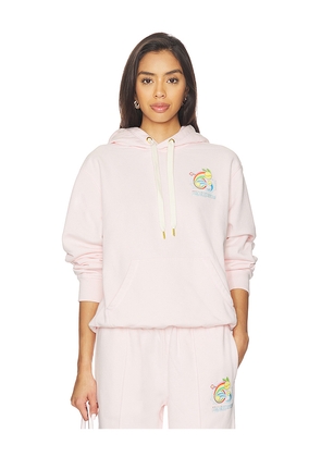 Casablanca Manga Tennis Ball Printed Hoodie in Pink. Size M. Also in S, XS.