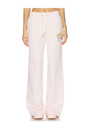 Casablanca Manga Tennis Ball Printed Open Hem Jogger in Pink. Size S. Also in XS.