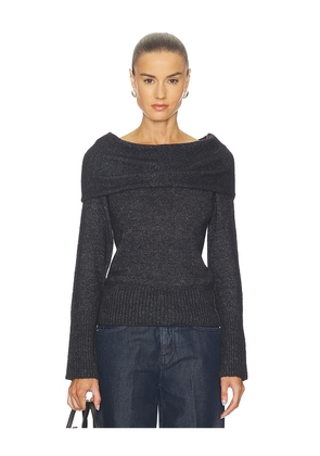 CLOSED Wide Collar Long Sleeve in Black. Size L. Also in M, S, XL, XS.