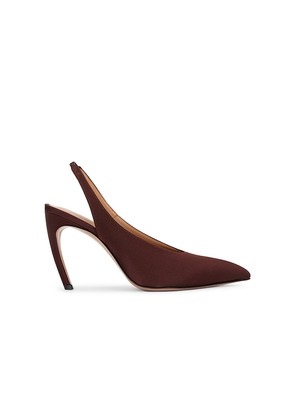THE ATTICO Viper 95mm Slingback Heel in Brown. Size 36. Also in 36.5, 37, 39.5.