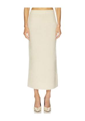 By Malene Birger Estille Skirt in Cream. Size L. Also in M, S, XS.