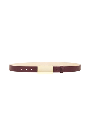 Heaven Mayhem Plate Belt in Burgundy. Size L. Also in M.