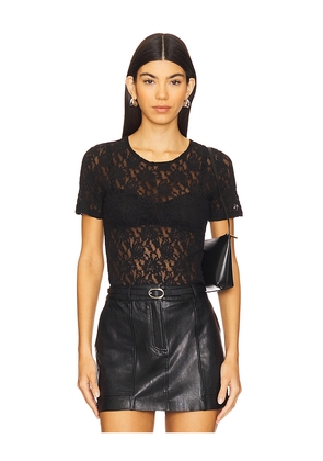 Hanky Panky Short Sleeve Top in Black. Size M. Also in S, XL, XS.