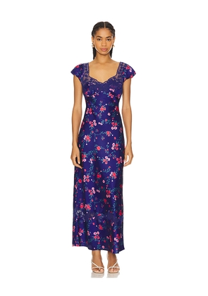 Free People Butterfly Babe Midi Dress in Navy. Size XS. Also in M.
