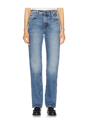 GRLFRND Isabel Low Rise Straight Jeans in Denim-Medium. Size 28. Also in 32.