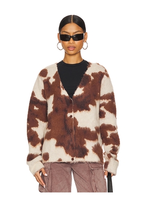 Jaded London Cow Chuck Cardigan in Brown. Size S. Also in XS.