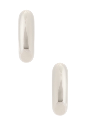 Jennifer Behr Nimah Earrings in Metallic Silver.