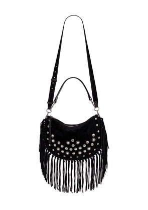 Isabel Marant Kanao Shoulder Strap Bag in Black.