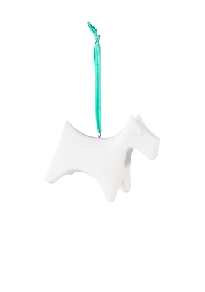 Jonathan Adler Terrier Ornament in White.