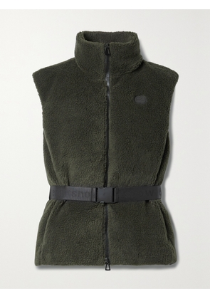 ERIN SNOW - + Net Sustain Nix Belted Recycled-fleece Vest - Green - x small,small,medium,large,x large