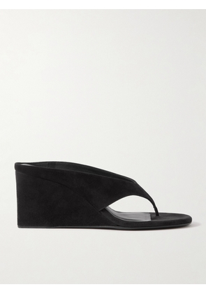 Alaïa - Tong 75 Suede Wedge Sandals - Black - IT36,IT37,IT38,IT39,IT40,IT41,IT42