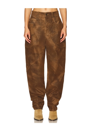 Isabel Marant Etoile Kelvina Pant in Brown. Size 36/4. Also in 38/6, 40/8.