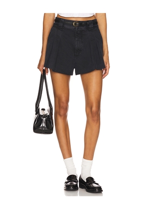 FRAME Structural Short in Black. Size 25. Also in 27, 33.