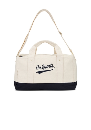 Favorite Daughter Go Sports Duffle Bag in Cream.