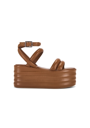 Free People Iris Flatform Sandal in Brown. Size 10. Also in 9.5.