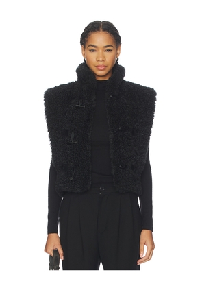 Isabel Marant Etoile Alisa Curly Coat in Black. Size 38/6. Also in 42/10.