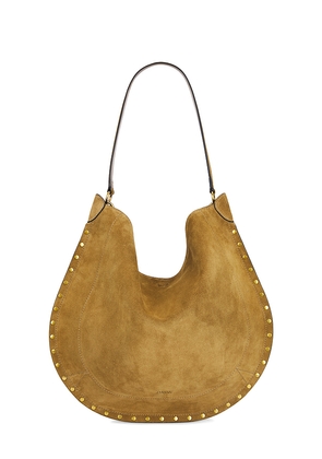 Isabel Marant Oskan Hobo Soft Shoulder Bag in Taupe.