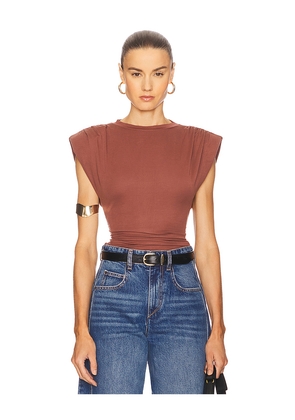 Isabel Marant Etoile Devani Top in Burnt Orange. Size 36/4. Also in 38/6, 40/8.