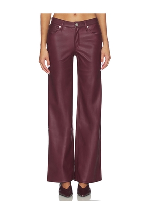 Hudson Jeans Rosie High Rise Wide Leg in Wine. Size 23. Also in 30, 31.