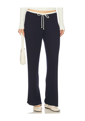 Frankies Bikinis Lochlin Knit Pant in Navy. Size S. Also in XS.