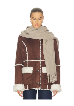 Hat Attack Travel Scarf in Taupe.