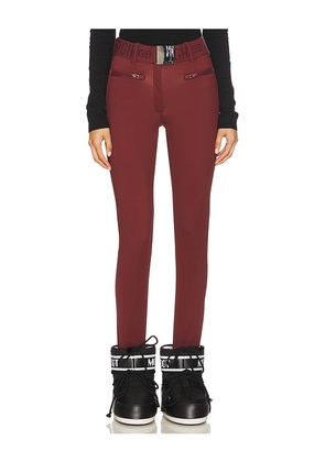 Goldbergh Paris Ski Pant in Burgundy. Size 32. Also in 36, 40, 42.