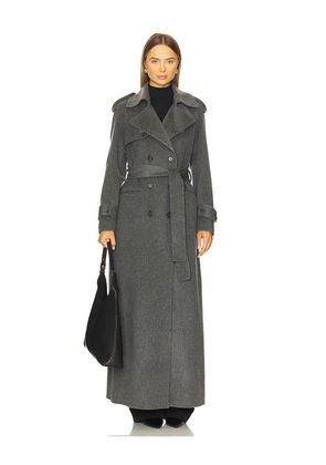 GIUSEPPE DI MORABITO Trenchcoat in Grey. Size 38. Also in 40, 42.
