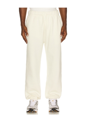 Huega House Icon Sweatpants in Cream. Size L. Also in M, S, XL/1X.