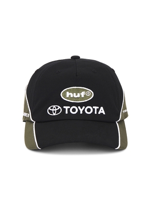 HUF x Toyota Trailhunter 5 Panel Hat in Black,Green.