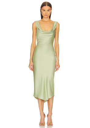 Michael Costello x REVOLVE Kylen Midi Dress in Sage. Size S. Also in XS, XXS.
