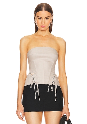 LPA Pietra Corset Top in Taupe. Size S. Also in XL.