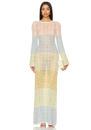 Lovers and Friends Emera Maxi Dress in Beige. Size S. Also in XS, XXS.